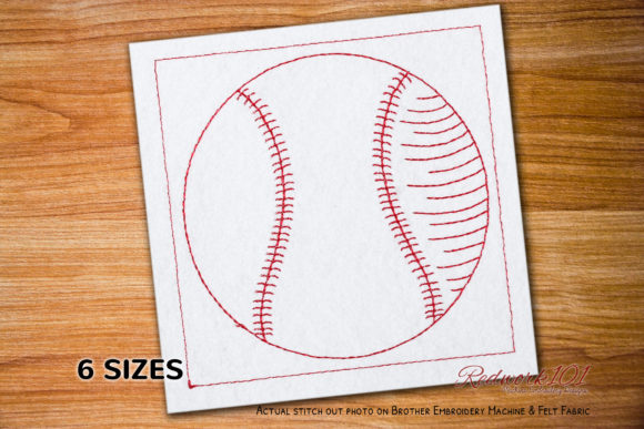 Baseball in White Leather Redwork: A Boutique Review