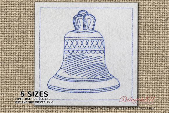 Christmas Hand Bell Redwork: A Designer's Review