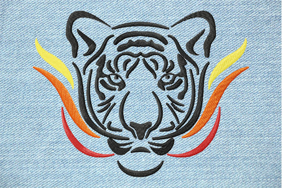 Fiery Tiger Face Large: A Bold Choice for Etsy Sellers