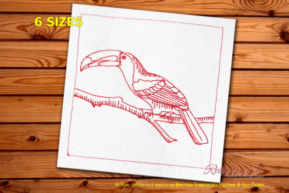 Review: Beautiful Toucan Bird Redwork Design for Craft Fairs