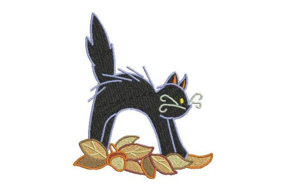 Scary Cat: A Spooky Essential for Halloween Embroidery