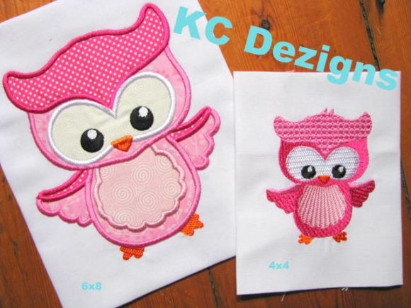 Spring Owl 01 Applique: A Charming Choice for Handmade Gifts