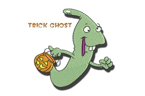 Trick Ghost: A Spooky 5x7 Design for Halloween Sales
